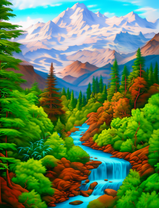 🎨 „Magie der Berge – Das Malbuch mit 50 atemberaubenden Mountain-Motiven“ 🌲🖌️