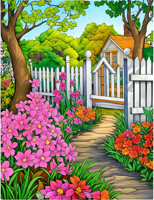 🌷🎨 „Frühlingserwachen – Das Malbuch mit 50 traumhaften Spring Garden Motiven“ 🐝🌿