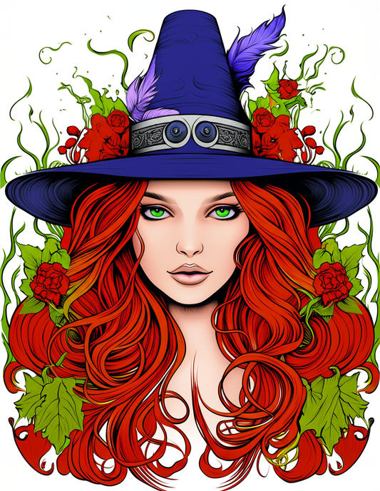 🧙‍♀️✨ „Zauberhafte Schatten – Das Malbuch mit 50 mystischen Hexen-Motiven“ 🌙🎨