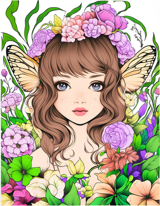 🧚‍♀️✨ „Junge Feenwelt – Das Malbuch mit 50 zauberhaften Young Fairies Motiven“ 🌸🎨